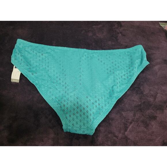 Time and Tru Teal Low Rise Swim Bottoms - XL (16-18) - Picture 4 of 5